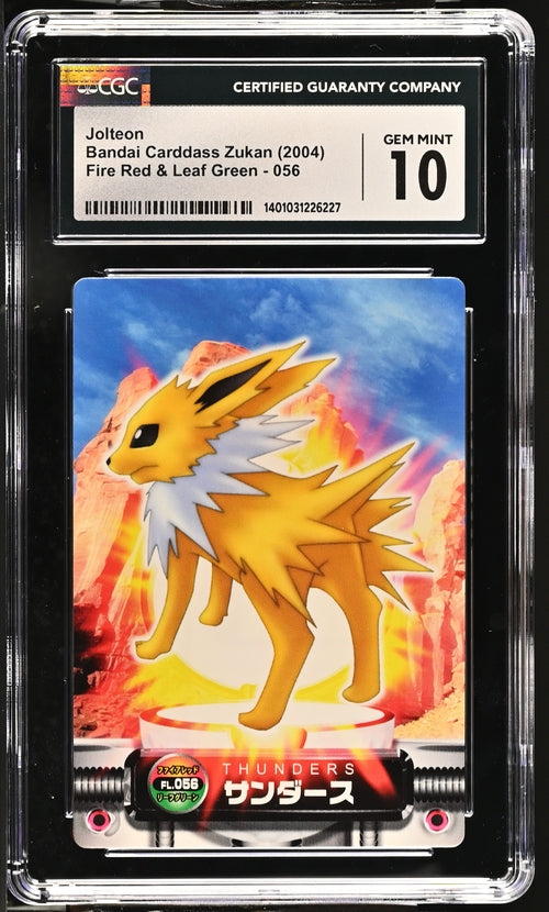 jolteon pokemon card price Jolteon Bandai Carddass Zukan (2004) CGC GEM MINT 10 – Pulling Hitters