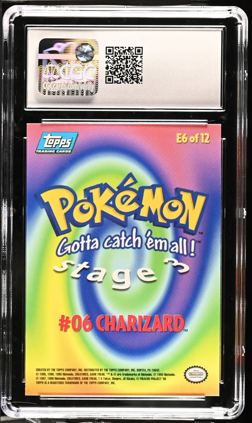 what booster box has rainbow charizard Charizard Pokemon Topps First Print Rainbow Foil (1999) CGC 8 – Pulling Hitters