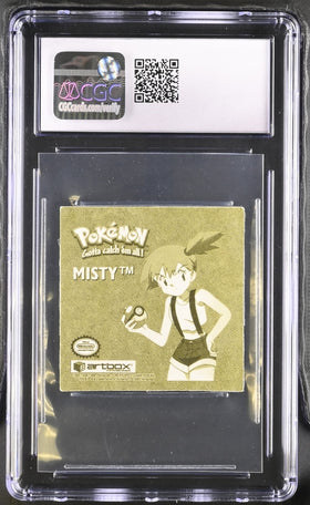 Misty Pokemon Stickers Series 1 Artbox Gold Foil Embossed (1999) CGC 8.5