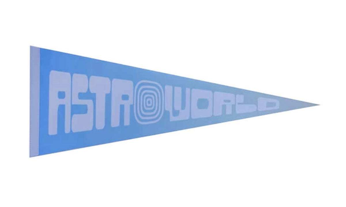 TRAVIS SCOTT (LIMITED EDITION) 2021 ASTROWORLD MERCH - BLUE PENANT