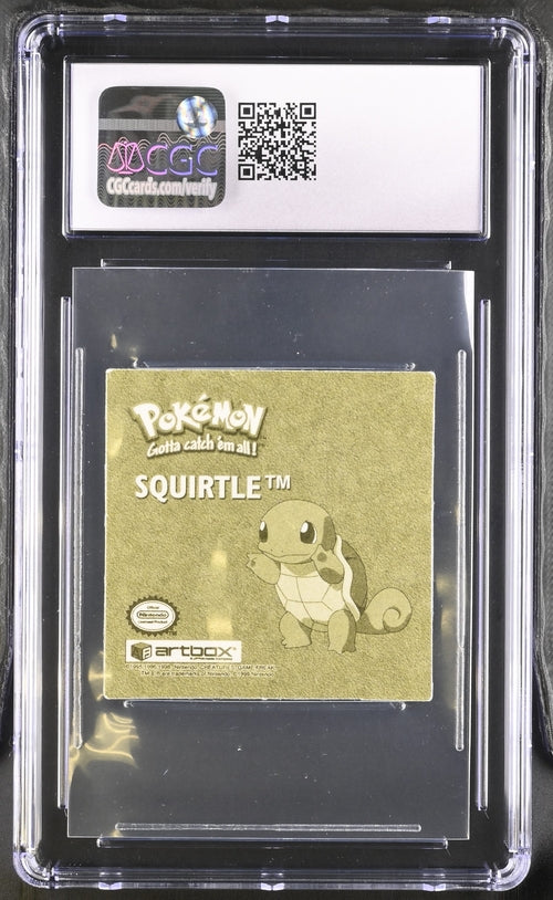 Squirtle Pokemon Stickers Series 1 Artbox Gold Foil Embossed (1999) CGC 8.5