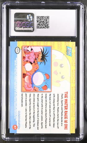 The Water Race Is On! Pokemon Topps First Print Silver Foil (1999) CGC GEM MINT 10