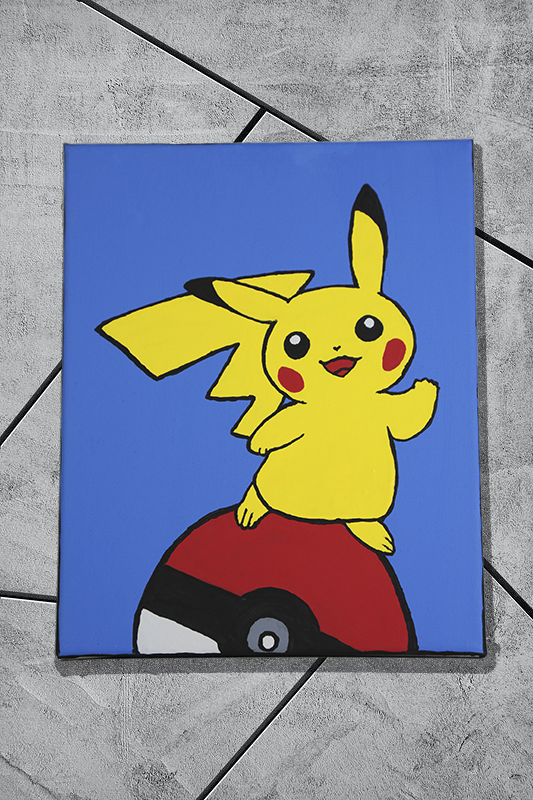 PIKACHU PAINTING (1ST EDITION) by Pulling Hitters